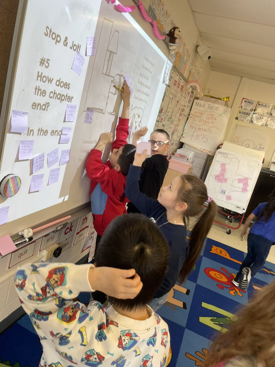 First graders working hard while reading Nate The Great!! <a href="/SorrickNPD117/">Sorrick Elementary</a>