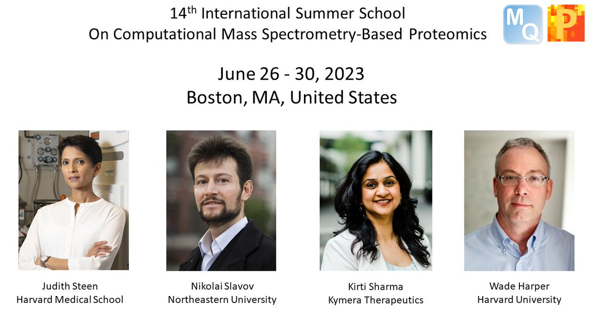 MaxQuant Summer School 2023 #MQSS2023 in Boston is only two months away so get ready and register! 
We are very excited about all the great presentations we are preparing and a great lineup of plenary speakers! 
<a href="/TheCoxLab/">CoxLab</a> #proteomics #TeamMassSpec