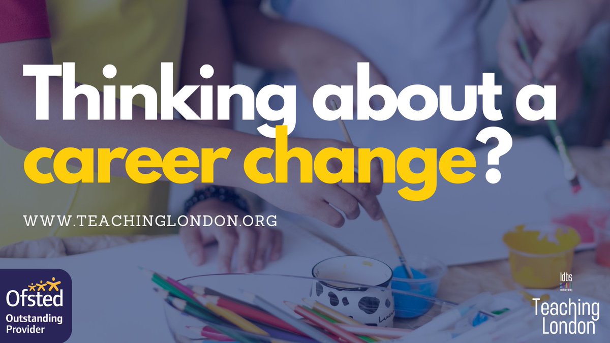 Is it time for a change? It's never too late to get into teaching. Take a look around our website and attend one of our Teacher Training Taster Days or Info Events! #teachertraining #becomeateacher #chanceofalifetime #changelives #teach #teachinglondon #ldbsscitt