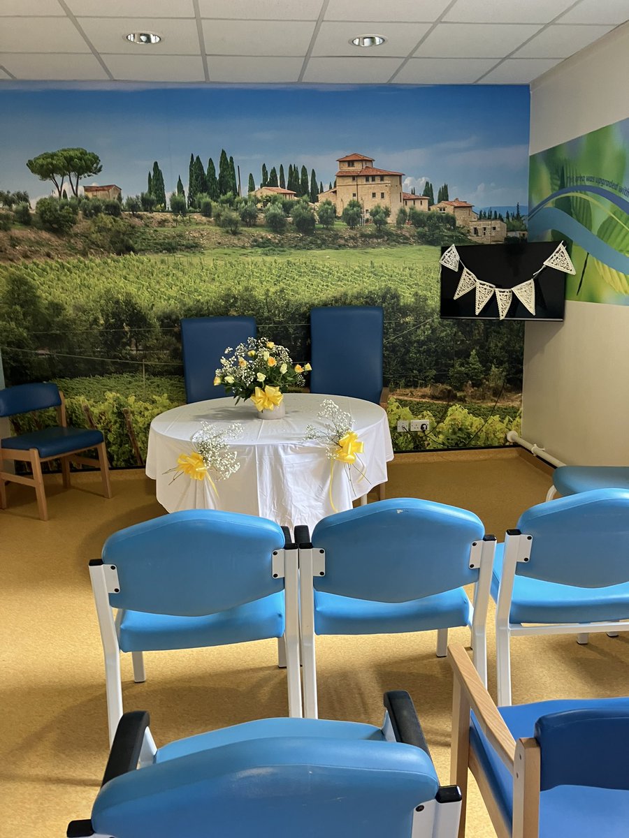 Well done and thank you to Emily Till, Claire Davies, Glynis Dublin, Viv Bates and ward 29/8 teams for creating a wedding venue on ward 29 for a patient with 6 hours notice! A beautiful day thanks to a great team