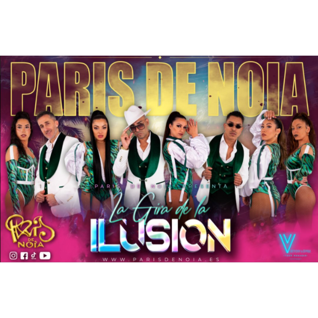 FestasVigo's tweet photo. #Vigo #ParisdeNoia
🎤🎶 Damos por inaugurada a tempada de orquestras en Vigo

⏩ Este venres 28 de abril terá lugar na parte exterior de Balaídos a actuación da orquestra Paris de Noia a partir das 21:30 horas https://t.co/yfoUqs6b9F