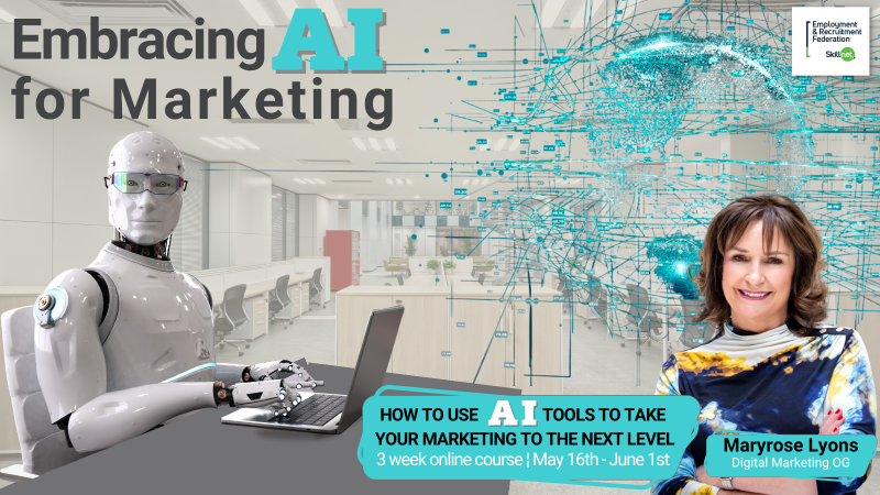 ERF Ireland (@erfireland) on Twitter photo Want to Embrace #AI for #Marketing but don’t know where to start? 😕
Then join <a href="/maryrose/">Maryrose - find me at maryroselyons.bsky.social</a> + <a href="/erfskillnet/">ERF Skillnet</a> to learn how to use AI tools to take your marketing to the next level!
Full details of dates/times etc. at lnkd.in/eppJihCf
*Early booking recommended!
#chatgpt #erf2023 Want to Embrace #AI for #Marketing but don’t know where to start? 😕
Then join <a href="/maryrose/">Maryrose - find me at maryroselyons.bsky.social</a> + <a href="/erfskillnet/">ERF Skillnet</a> to learn how to use AI tools to take your marketing to the next level!
Full details of dates/times etc. at lnkd.in/eppJihCf
*Early booking recommended!
#chatgpt #erf2023