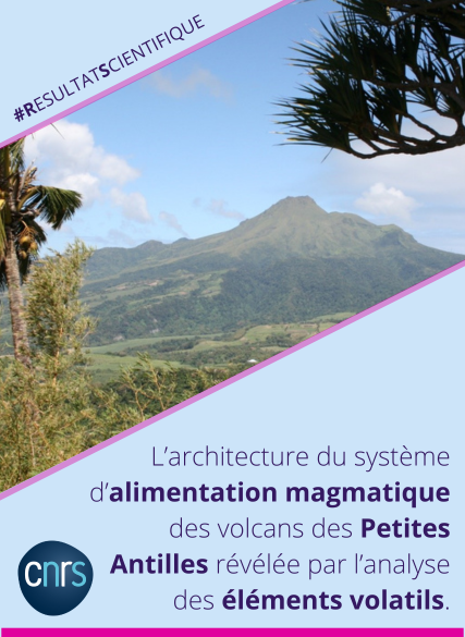 CNRS_INSU's tweet photo. #RésultatScientifique
L’architecture du système d’alimentation magmatique des volcans des Petites Antilles révélée par l’analyse des éléments volatils. #ISTEP #ECCETERRA 
Pour en savoir plus ⤵️
https://t.co/tdNqOtYtdg https://t.co/rn2YSdI05k