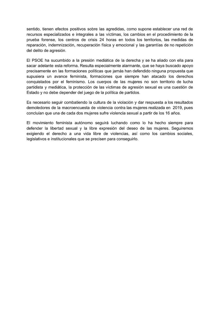 MariaAtxapa's tweet photo. #ElConsentimientoNOsenegocia https://t.co/tH8nEjDmJ5