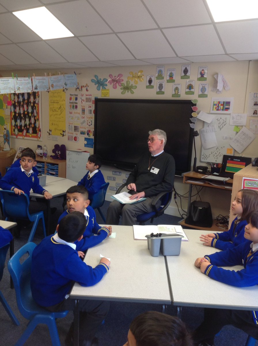 Year Three have been visited by lovely Brother Andrew. He is teaching us all about how God calls us by name to "Love one another as I have loved you."