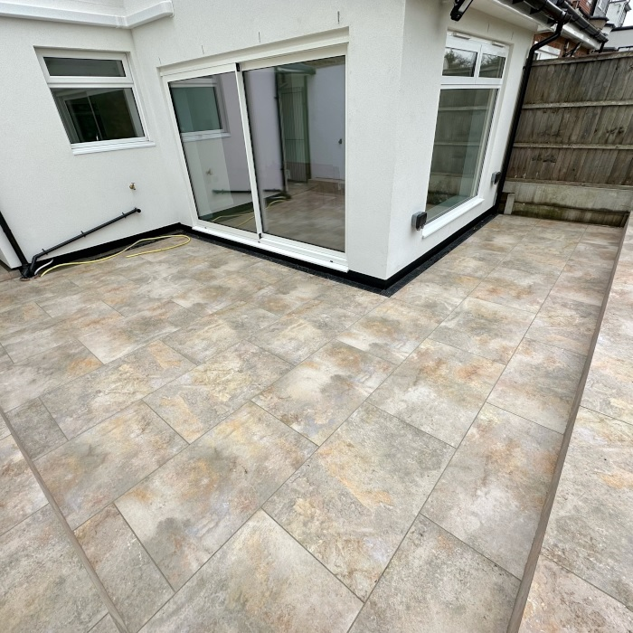 PrimaPorcelain's tweet photo. Some fab pics of our Cotswold Ivory porcelain paving - this patio belongs to a customer of ours in Essex who raises puppies for the Guide Dogs for the Blind Association. Read more: https://t.co/LLylelHwtG https://t.co/rqQHlYWz6l