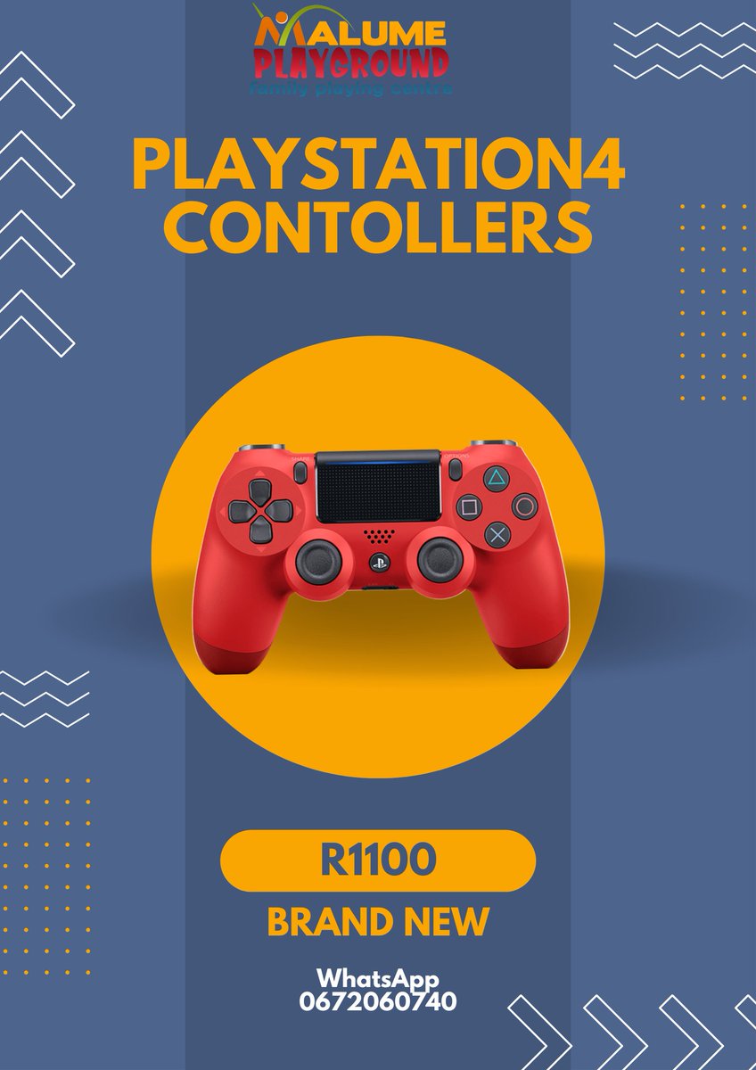 You Cant Keep A Good Man Down!!

🔌 Reliable &amp; Resistant PlayStation4 Accessories trusted by <a href="/MalumePlay/">MALUME PLAYGROUND 🎮🕹</a> -Playground 

PlayStation4 &amp; 5 Controllers 
R1100 &amp; R1400
Brand New 🎮🕹🎮🕹
WhatsApp-0672060740 

#MalumePlayground