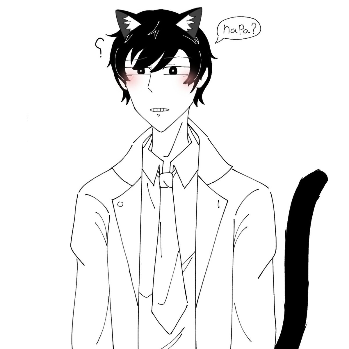 minakiyu2's tweet photo. Qory jadi kucing, aku agak memperbaiki desainnya sedikit lebih baik:) *mager warnain*
#Troublemaker #troublemakergame #troublemakerfanart #qory #fanart https://t.co/lrJzEnBS0B