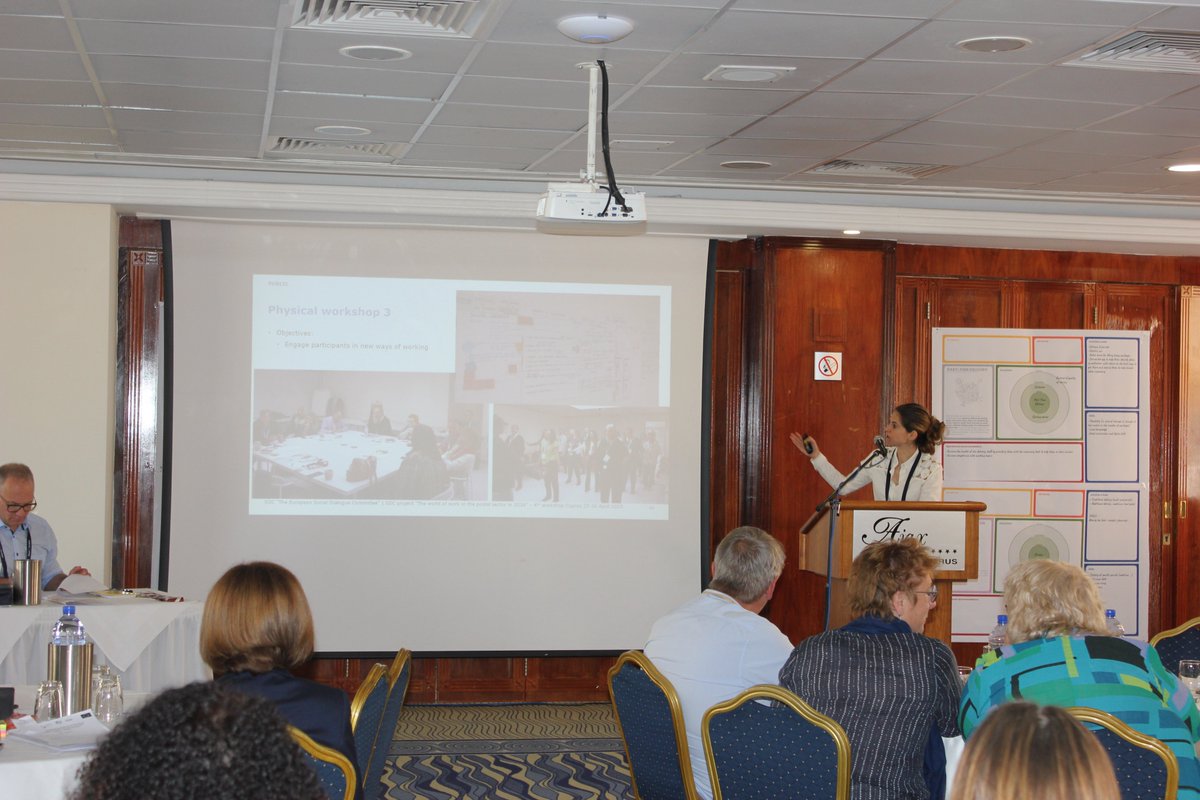 TheWorldofWork1's tweet photo. @margakis, Chairwoman of the CSR Circle at @PostEurop, led a productive discussion on the objectives and process of the #SDCProject 4th Physical #Workshop, setting expectations for the day. @SzebenyB @Elenafrz @JPForceville @AScribellito @EU_Commission @EU_Social @PostEurop https://t.co/MP8Rlu9ydT