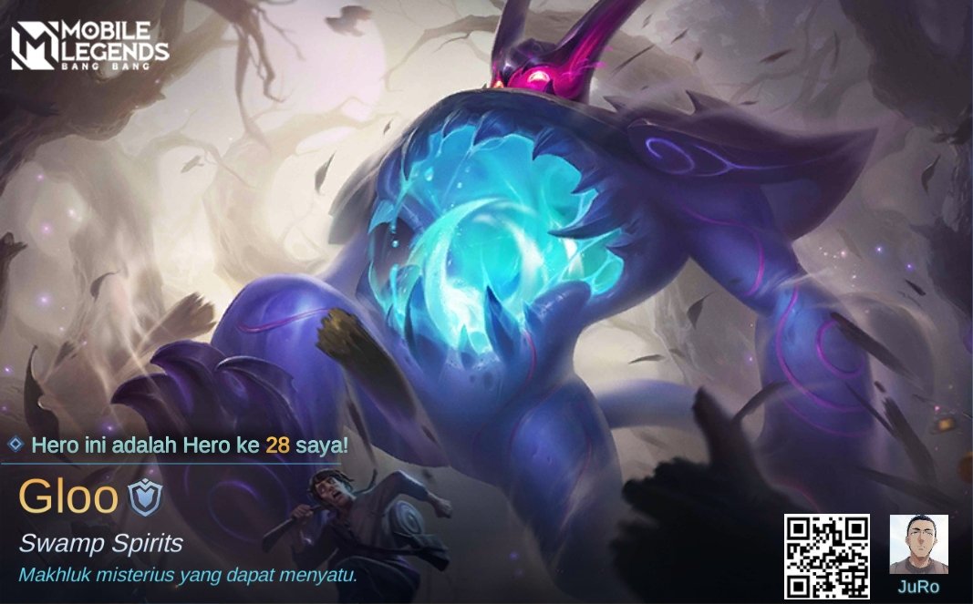 AjungRobin's tweet photo. Saya baru saja mendapatkan Hero baru Gloo di Mobile Legends: Bang Bang! Ayo berhadapan melawan Player MOBA terbaik dunia bersama-sama! 
https://t.co/BMSLtn7Vkv https://t.co/AxHvNXLxK3