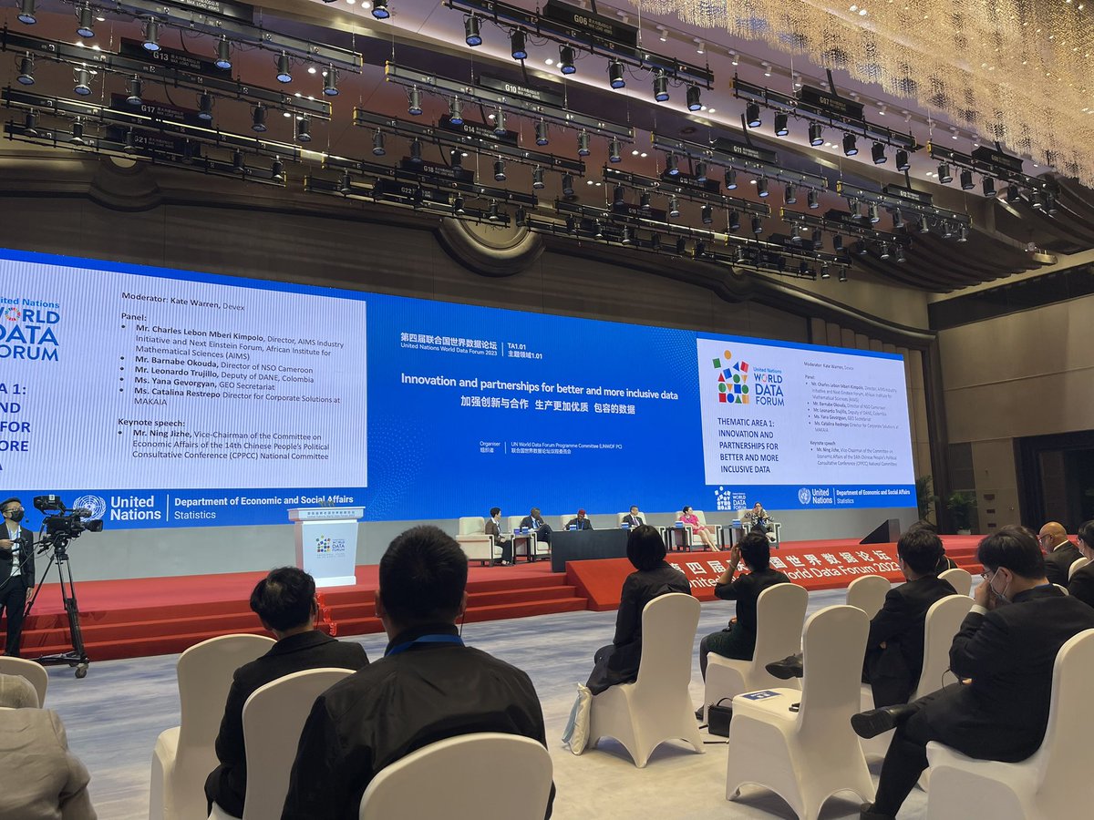 Thanks to @YanaGevorgyan1 of @GEOSEC2025 for highlighting our #CitizenScience work at @IIASAVienna @StatsGhana @EPA_Ghana at the high level plenary of the #UNDataForum on #innovation & partnerships for better and more inclusive #data! @snfyvf_gh @sdsn_TReNDS @seidu_omar #Data4Now