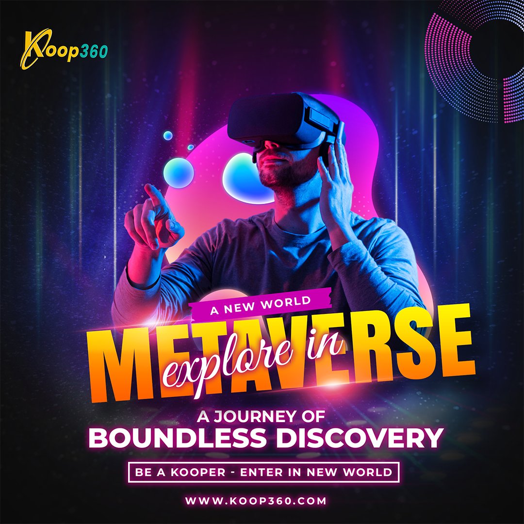 KOOP360's tweet photo. Enter the metaverse and embark on a journey of boundless discovery, where your wildest dreams come to life.

Join Our WhatsApp Community To Stay Updated:  https://t.co/Mg8LINc8bB

#metaverseplatform #Web3 #VirtualWorld #virtualreality #Koopers #Koopverse #koopwallet #KOOP360 https://t.co/UcLa0NjreQ