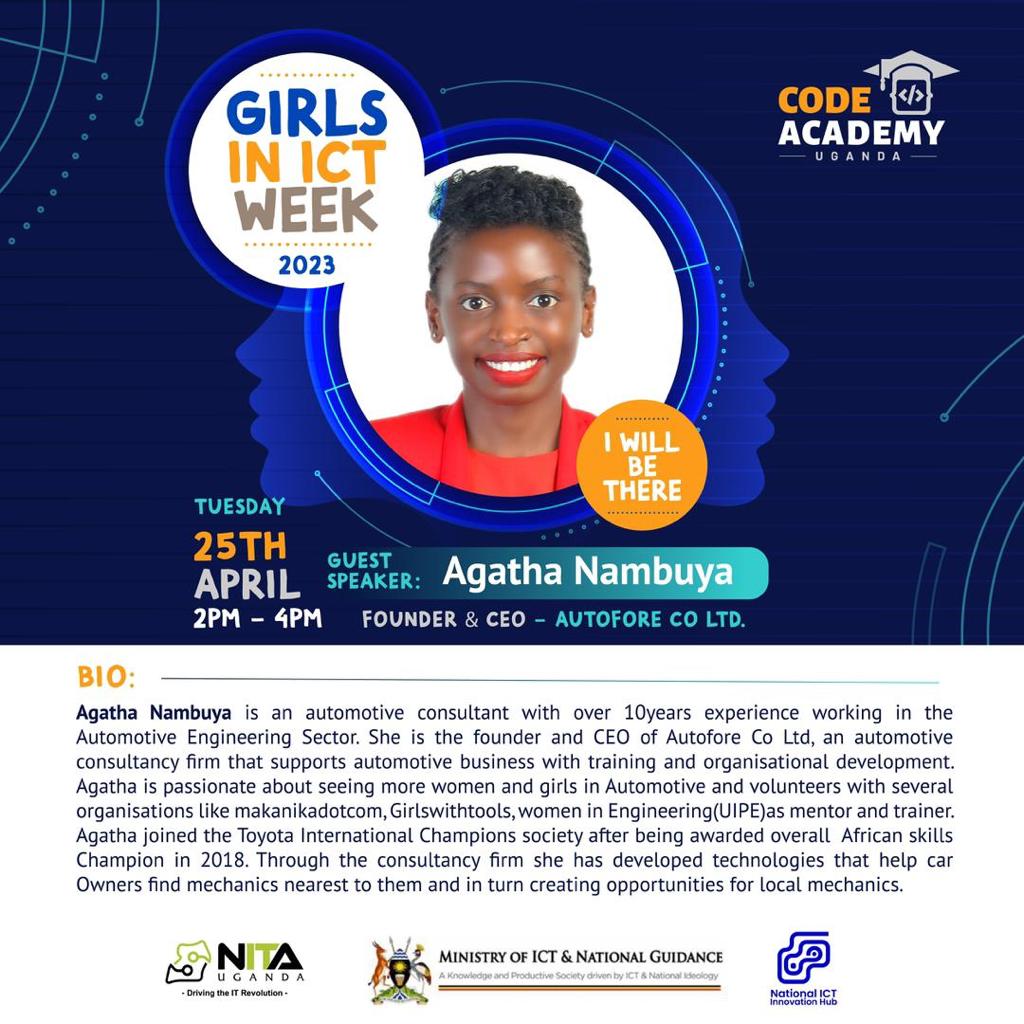 Girls in ICT Week! Join Girls in ICT Week is here! This year's theme 'Digital Skills for Life' is all about empowering women and girls in STEM careers. #GirlsICTWeek2023 #DigitizeUG #careers #digital #careers #digital