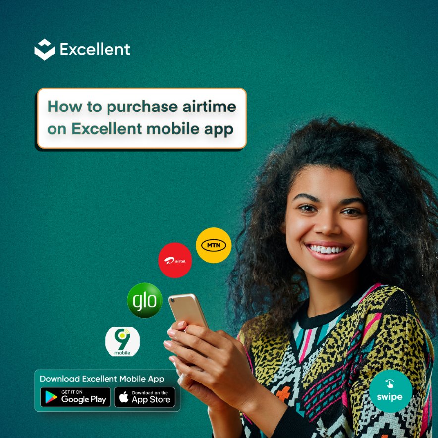 These are the steps to buy airtime on Excellent Mobile App.
Quick, fast and Prompt.
Download to get Started Today.

#excellentank #bankingmadeeasy #bankingtheunbanked #banktransactions #bankapp