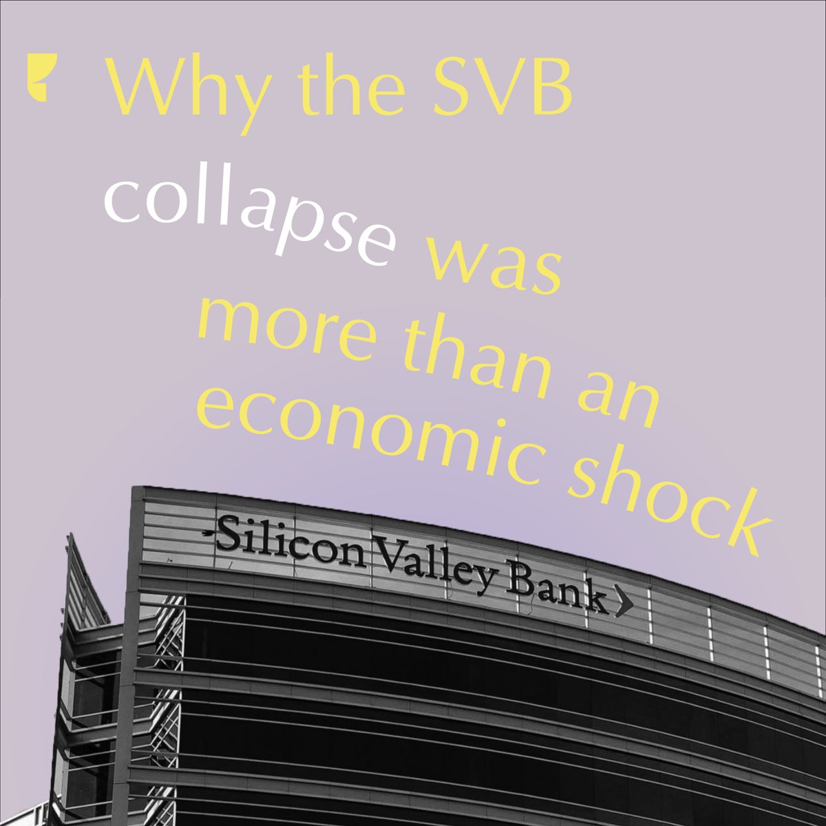 eddacreates's tweet photo. The collapse of #SiliconValleyBank has highlighted its strategic importance to the #ClimateSector, revealing that #SVB was more than just a financial institution. https://t.co/zr2A8KcL7K
