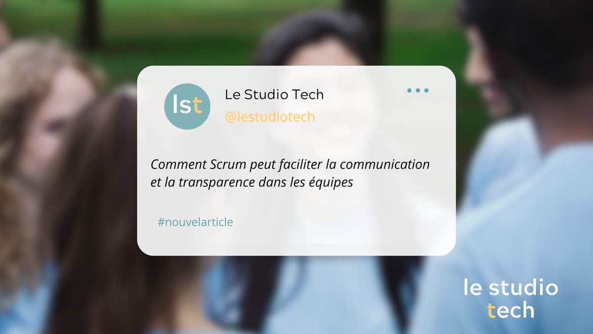 lestudiotech's tweet photo. Comment Scrum peut faciliter la communication et la transparence dans les équipes

#MéthodesAgiles #Agile #ProductManagement #Scrum

Article complet disponible sur le site du Studio Tech : https://t.co/gBG3npOi7f https://t.co/Ojg7cYc3gH