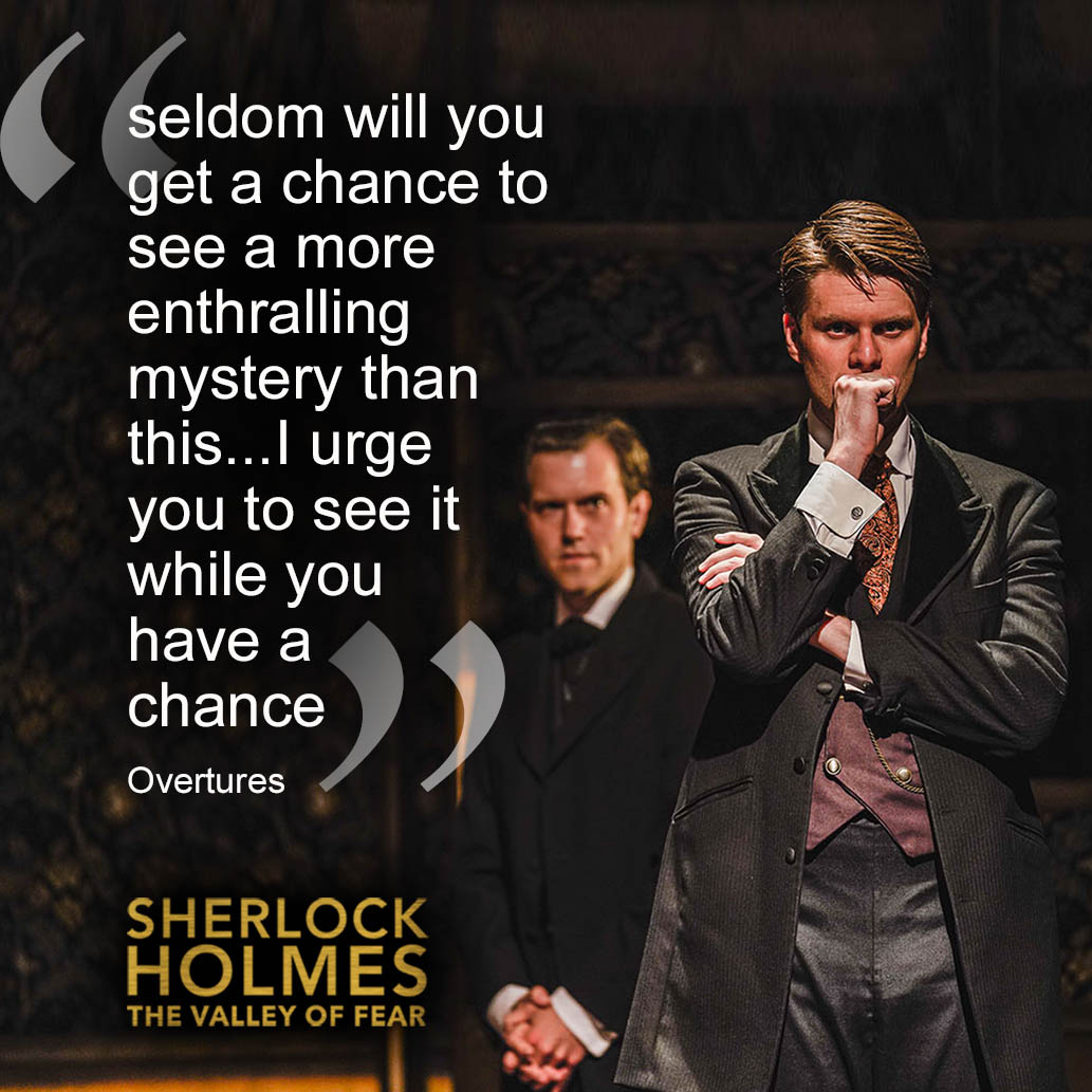 Tonight is the last chance to catch Holmes and Watson in THE VALLEY OF FEAR at <a href="/BeckTheatre/">Beck Theatre</a> Hayes. Grab yourself a ticket for this mystery thriller at:
becktheatre.org.uk/online/tickets…
#SherlockHolmes <a href="/TrafTheatres/">Trafalgar Theatres</a> <a href="/TrafalgarEnt/">Trafalgar Entertainment</a>