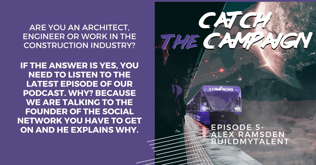 Catch_Creative's tweet image. We’re excited to be joined by @CollabedSocial’s Alex Ramsden in our latest #CatchTheCampaign podcast. #BuildMyTalent have just launched &amp;amp; Alex tells us what they’re all about! #construction #architecture #engineering #recruitmentplatform  👂 to Episode 5:
catchcreative.co.uk/catchthecampai…