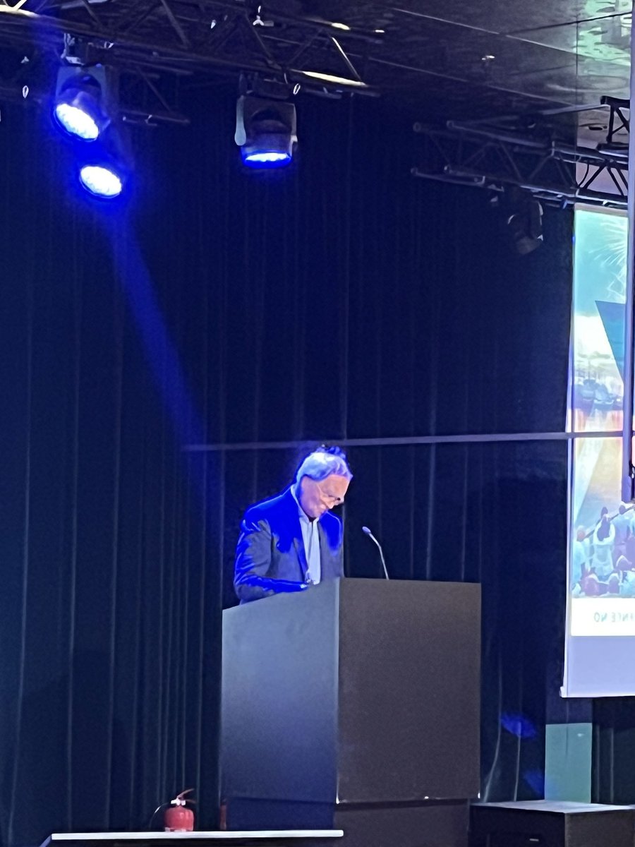 180Nord's tweet photo. “To solve a problem, you have to be able to see it!” - Trond Mohn opening the 2nd 180N conference 2023 in Bergen! @mohnfoundation @NTNUhelse @UiB @UiTNorgesarktis https://t.co/pCCfn6WKkw