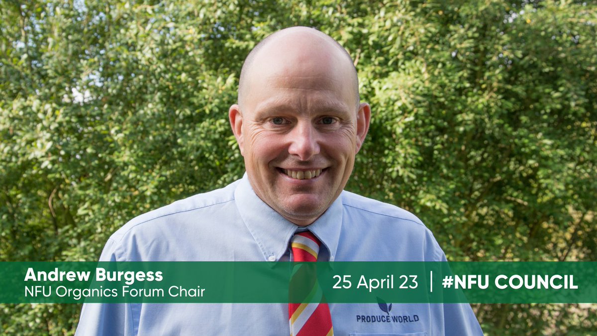 NFUtweets's tweet image. Inflation has had an impact on volume sales of non-organic &amp;amp; organic food &amp;amp; drink. Defra is currently recruiting members for an expert working group on organics; the purpose, to advise on future organic policy.

NFU Organic Forum Chair Andrew Burgess (@Burgee2) at #NFUCouncil.