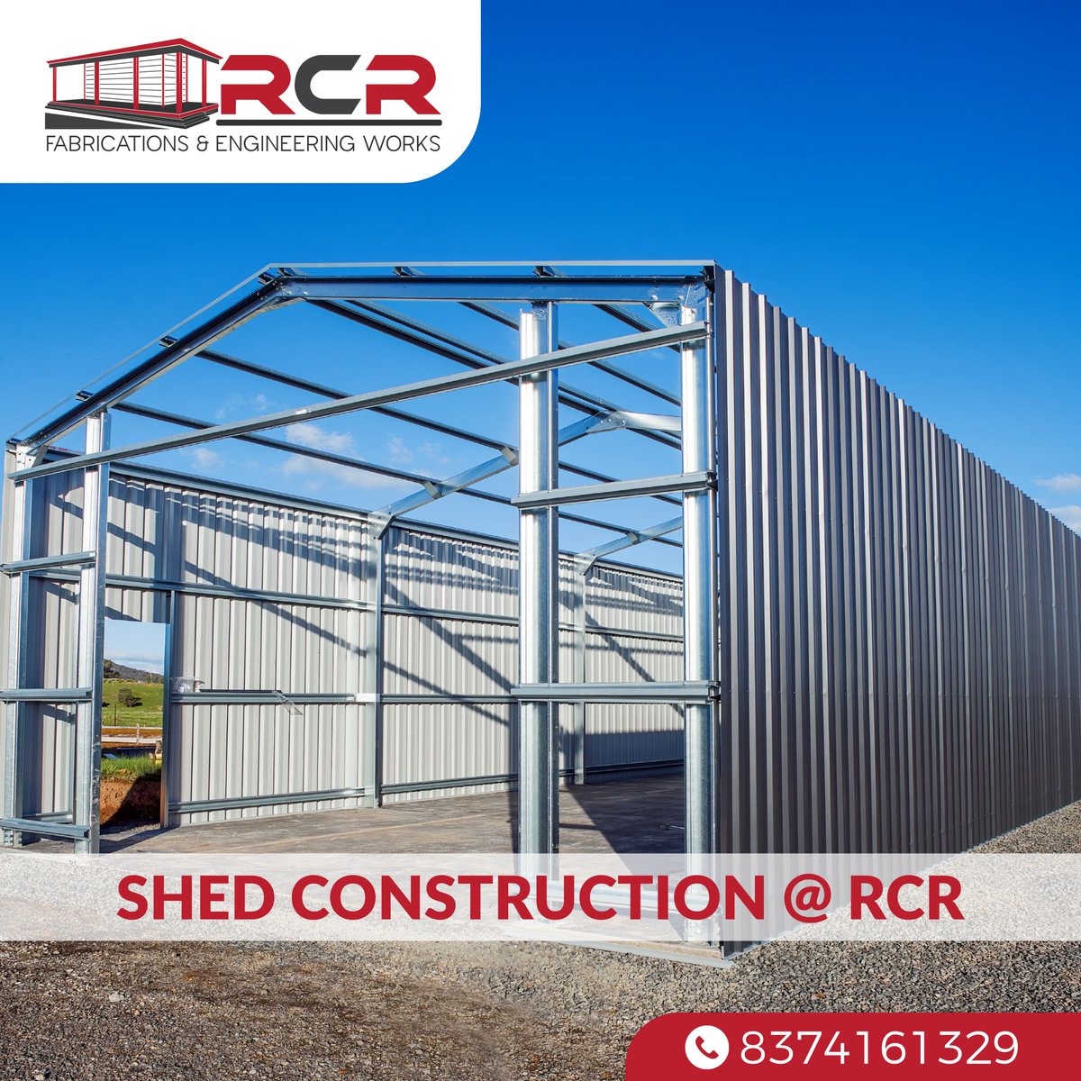 WorksRcr's tweet photo. From raw materials to a beautiful shed! Our team of skilled craftsmen are using their fabrication and engineering expertise to create a shed that matches your vision and exceeds your expectations.
call us: 8374161329
#fabrication #metalshaper #metalfabrication
#ShedConstruction https://t.co/Rsn8FcSbRC