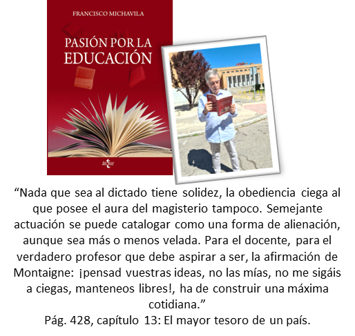 Pasión por la Educación es el nuevo libro de Francisco Michavila, catedrático emérito de @minasenergiaupm y @La_UPM y rector honorario de @UJIuniversitat. Una publicación de @EditorialTecnos. #universidad #educacionsuperior