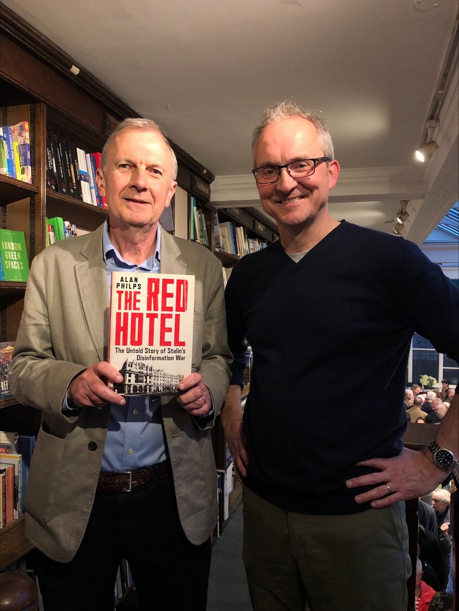 Iain_MacGregor1's tweet photo. Such a great evening at @Dauntbooks for #TheRedHotel. The myriad of intrigues, love affairs, betrayals and secrecy in one Moscow building - all while the Soviet Union was fighting for its life in WWII. Fascinating. @WeHaveWaysPod @dcsandbrook @thehistoryguy https://t.co/UEkJrfZfoP