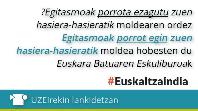barakaldo_eus's tweet photo. Kontuz❗️⚠️ *Porrota ezagutu baino askoz gomendagarriagoa da #PorrotEgin moldea erabiltzea!! Ez ahaztu eta saiatu bide guztietatik #porrot ez #egiten! 🤣😜💪
#Zalantza #BarakaldoEuskaraz #EuskarazBizi #EuskaraAberastu https://t.co/JUAN8HdP0X