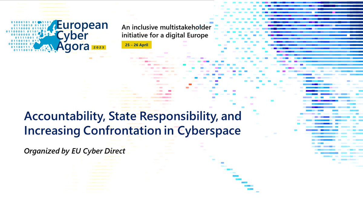EUCyberDirect's tweet photo. State responsibility, accountability of private sector &amp; efforts at the global level are key to strengthening a rules-based order in #cyberspace.

Thanks @DennisBroeders @BertTheuermann @KajaCiglic @monica_kaminska @DuguinStephane for sharing perspectives on accountability #ECA23 https://t.co/78nHNff2Fv