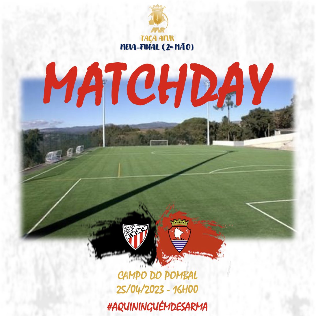sportcluberegua's tweet photo. Dia de fazer xeque-mate rumo à final ♟️💪
ATEI FC 🆚 SC RÉGUA
🏆 Taça AFVR - Meias-Finais (2.ª Mão)
🗓 25/04/2023
🏟 Campo do Pombal
⌚️16H
#AFCSCR #SCRégua #AquiNinguémDesarma #PeloRéguaTudo 🔴⚪️ https://t.co/H8nhQh466Y