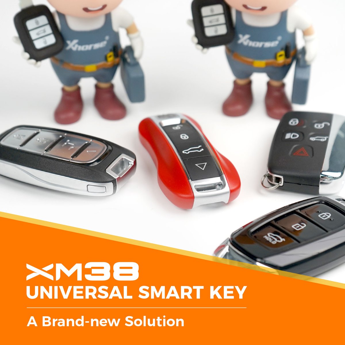 XM38 Universal Smart Key: Newly added 8A, 4D type
It's more powerful and comes in a variety of looks to suit your needs!

#xhorse  #remote #locksmithlife #locksmithing #carlocksmith #automotivesecurity #autolocksmith #technology #locksmithtools