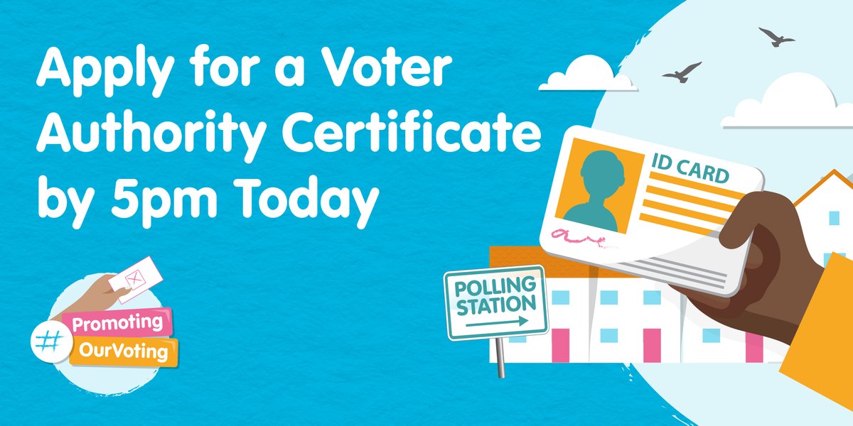 We're #PromotingOurVoting for the upcoming #LocalElections. Don't forget today is the deadline to:👇

❎Apply for a voter authority certificate. Photo ID will now be required when voting in person.
❎Apply for a proxy vote

Find out more at communityintegratedcare.co.uk/promotingourvo… 📱
