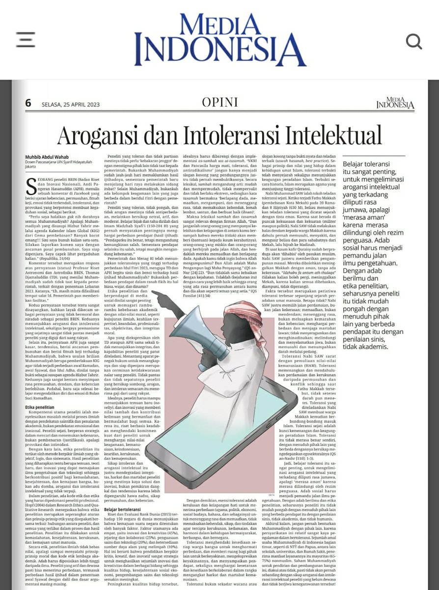 Masih soal AP Hasanuddin dan Muhammadiyah.