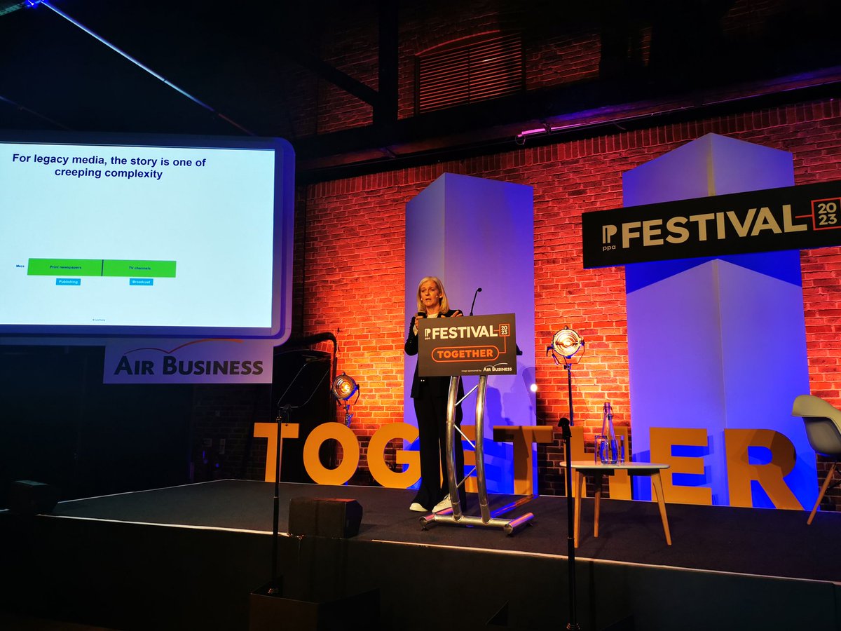 Regarding new strategies: “the biggest challenge is implementation... the new thing comes first, the old thing comes second” - <a href="/KuengLucy/">Lucy Kueng</a>, Senior Visiting Research Fellow, <a href="/Reuters/">Reuters</a> Institute

#PPAFestival