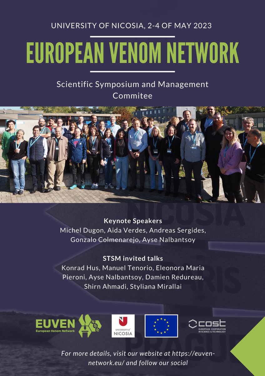 5 weeks until #EUVEN Scientific Symposium and Management Comitee in Nicosia, Cyprus. 
Find out more on our website: euven-network.eu/event/euven-20…