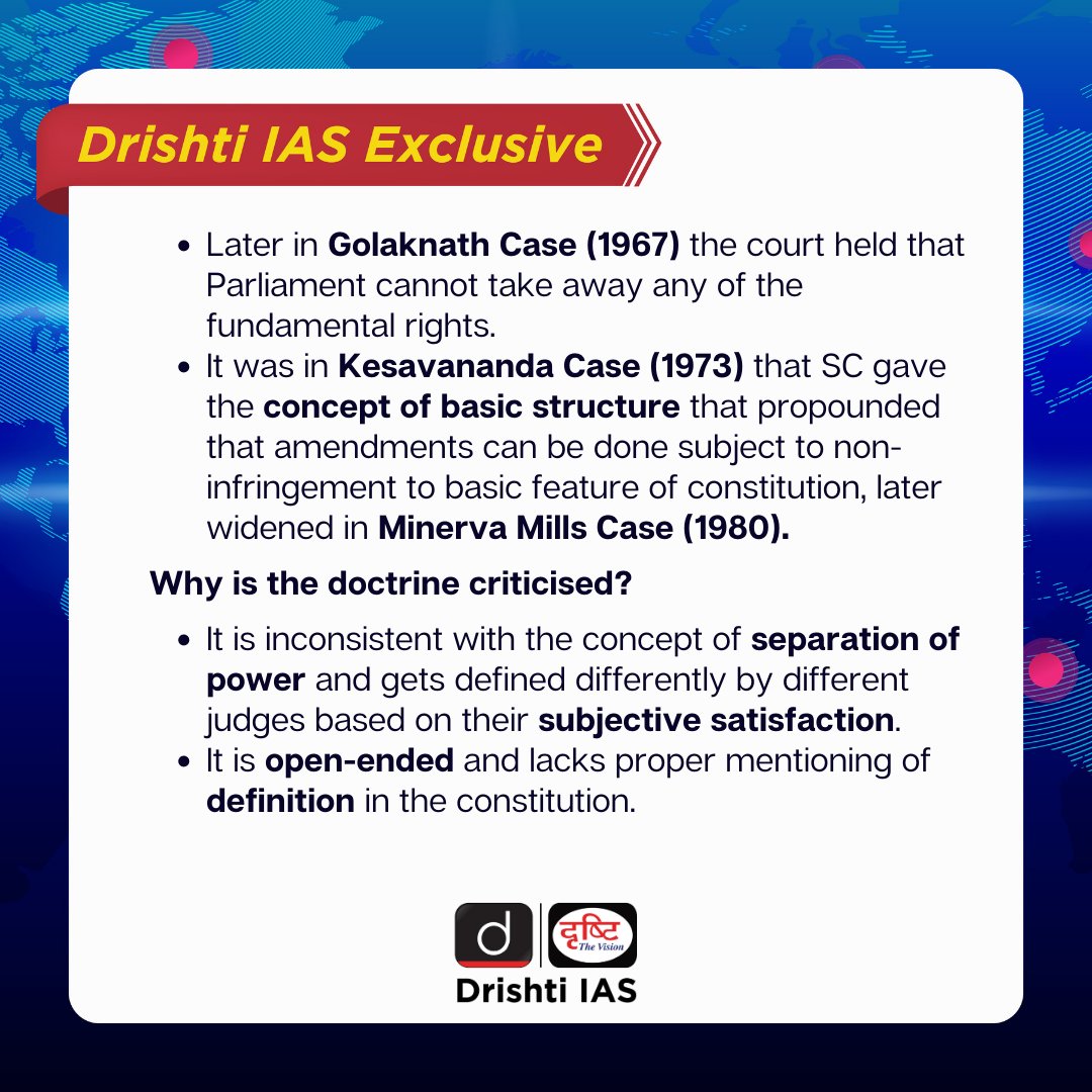 drishtiiaseng's tweet photo. #DrishtiIASExclusive now comes with a #Quiz for #Prelims2023
Today's Quiz is based on the Exclusive posted on 19 April 2023
Check the link https://t.co/HEZgIBXuyP
#200PinsForPrelims #PrelimsWithDrishtiIAS #UPSC2023 #UPSC #IAS #Kesavananda #Bharti #India #DrishtiIAS https://t.co/DcJYnaZV7h