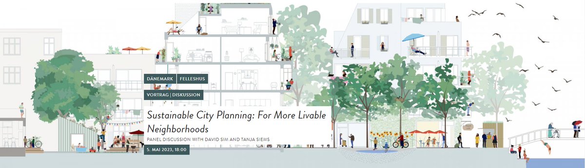 BERLIN Tanja Siems und David Sim werden am 5. Mai über nachhaltige Stadtplanung sprechen. 

Wir freuen uns besonders über die Zusammenarbeit mit den Nordischen Botschaften! 

UAWG:

nordischebotschaften.org/veranstaltunge…