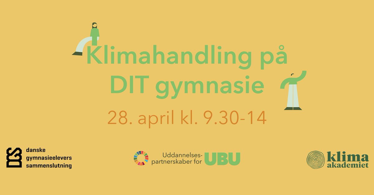 SigneMathiasen's tweet image. Er du, eller kender du, en gymnasieelev, der gerne vil have inspiration og konkrete værktøjer til klimahandling på dit gymnasie? Så er der stadig pladser på vores gratis kursus på fredag i samarbejde med @gymnasieelever_ og Klimaakademiet 
Tilmelding 👇
facebook.com/events/5381616…