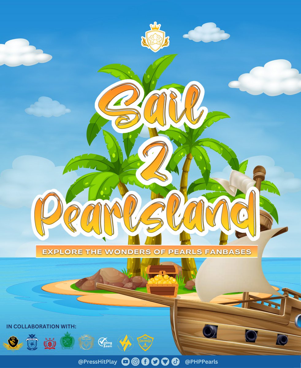 PHPPearls's tweet photo. [Sail 2 Pearlsland 🏝️]  

Pearls! Are you ready to sail with us? ⛵️🤩

PHPPEARLS ACTIVITY REVEAL 
#PHPPearls2ndYear 
#Sail2Pearlsland 
#Press_Hit_Play 
@PressHitPlay https://t.co/sfA0MoFKrh
