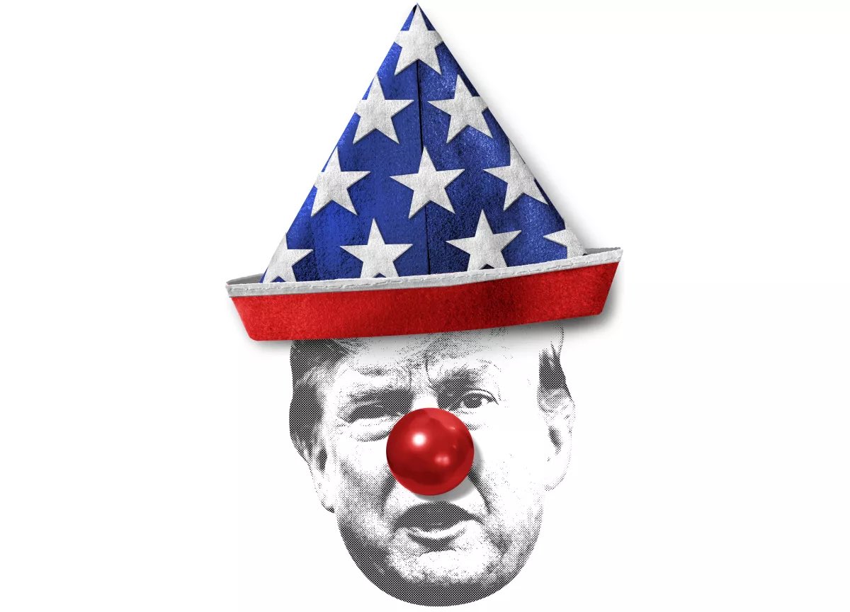RikIronjaw's tweet photo. I see #deepstatedonny in my feed a lot this morning, I found that hilarious and credit is due to whoever came up with that hashtag!
#Trumpophiles are gonna do clown stuff. Here’s a pretty picture of King Clown for you! Worship! Worship! https://t.co/9zpDdgNJyU