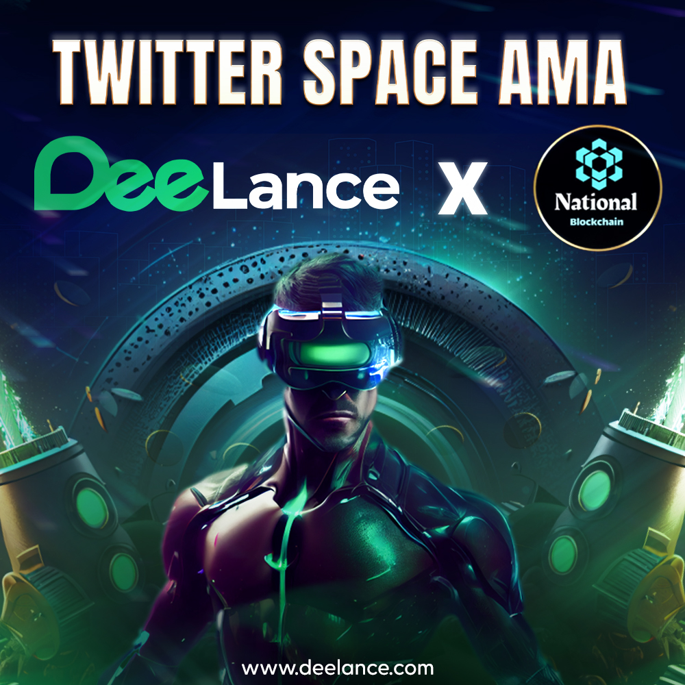 Hey DeeLancers! 👨‍💻

Our Twitter Space AMA with <a href="/Nation_Airdop24/">NATIONAL BLOCKCHAIN । AMA +X- Space + Binance live</a> is just around the corner⏲️

Get ready to join us on April 26th at 2PM UTC &amp; gain valuable insights about DeeLance

🎙️ x.com/i/spaces/1BdGY…

#Presale is live - grab some $DLANCE now!⬇️

deelance.com/en
