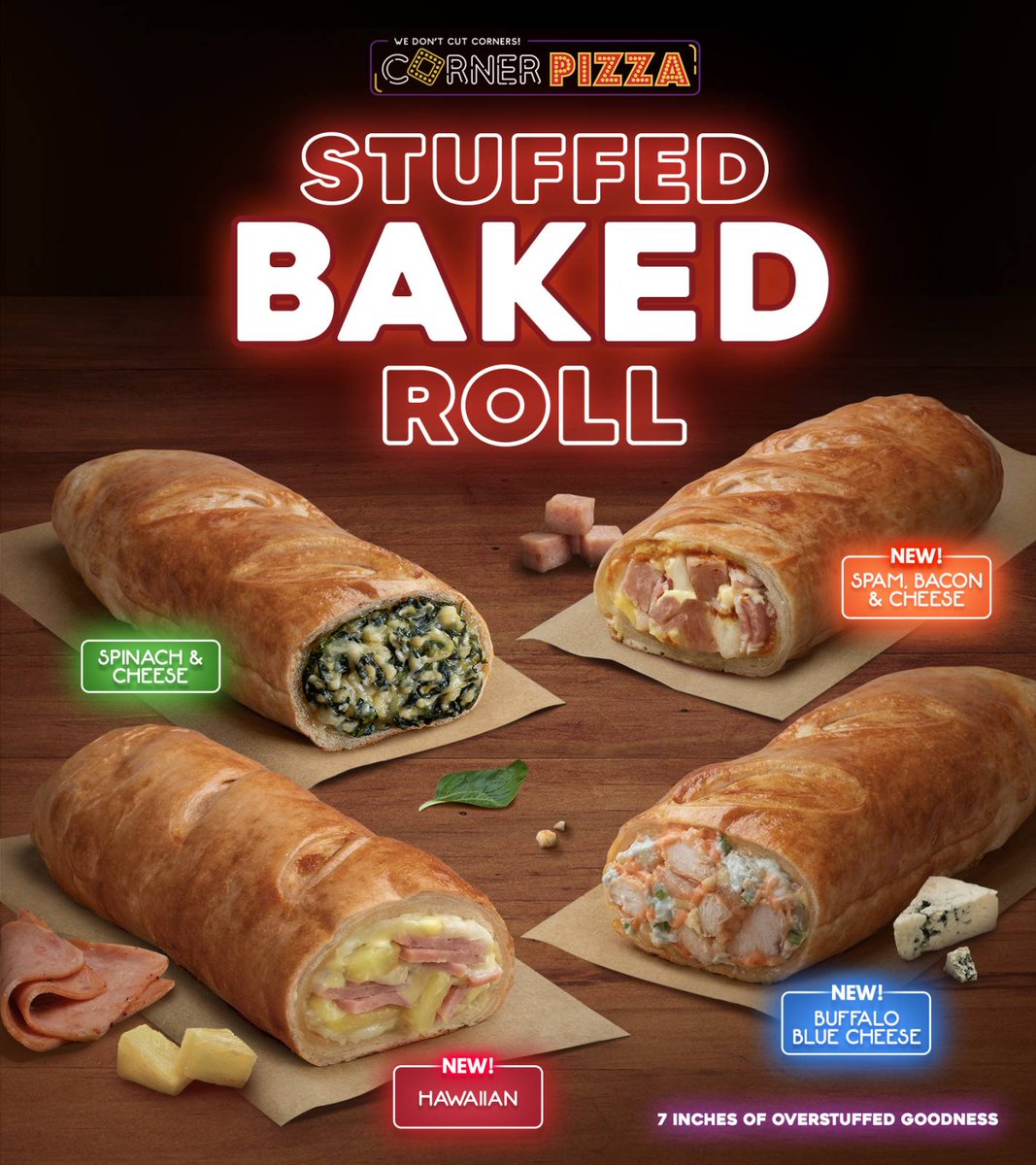 Corner Pizza introduces New Stuffed Baked Rolls...