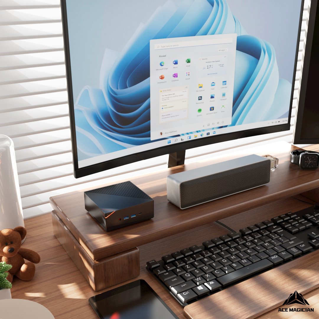 Acemagic_MiniPC's tweet photo. Looking to keep things minimalist and modern on your desk? AceMagician AM06 PRO #MiniComputer is perfect for your setup!✨
https://t.co/6PctTjn7RB
Join #AceMagician #MiniPC community! Follow now!😄
#designyourworkspace #workstation #pcbuild #minimalsetups #onmydesktoday https://t.co/xt9d8UNBv3