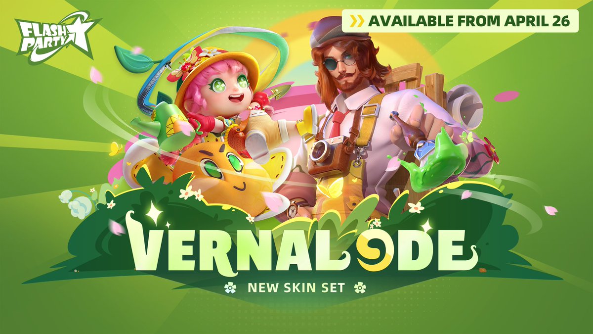 PlayFlashParty's tweet photo. The sweet fragrance of spring fills the air. In this season of renewal, even Foxx has cast off his past gloom and decided to take a break with his best friend in the countryside.
But who could have anticipated that Alice would join them?
#SkinSet
#VernalOde
#April26 https://t.co/KwsLTWx3E3