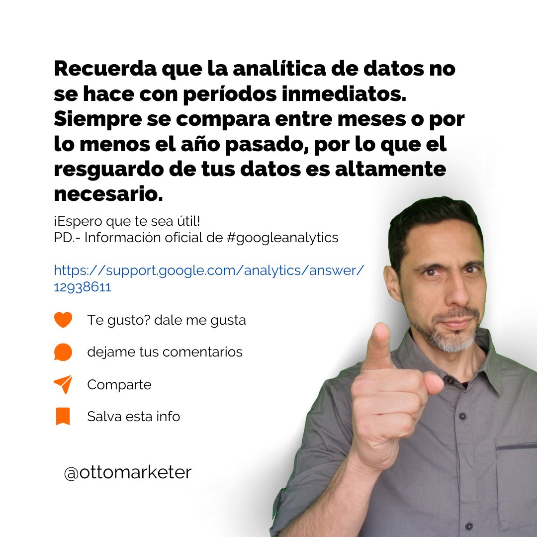 elprofesorotto's tweet photo. #ottomarketer #elprofedemkt #analitica #analiticadedatos #analiticaweb #dataanalytics #dataanalysis #bigdataanalyticstraining #googleanalyticsdlalaika #googleanalyticstutorial #googleanalyticsservice #ga4 #googleanalytics https://t.co/R4cNp2ieQt