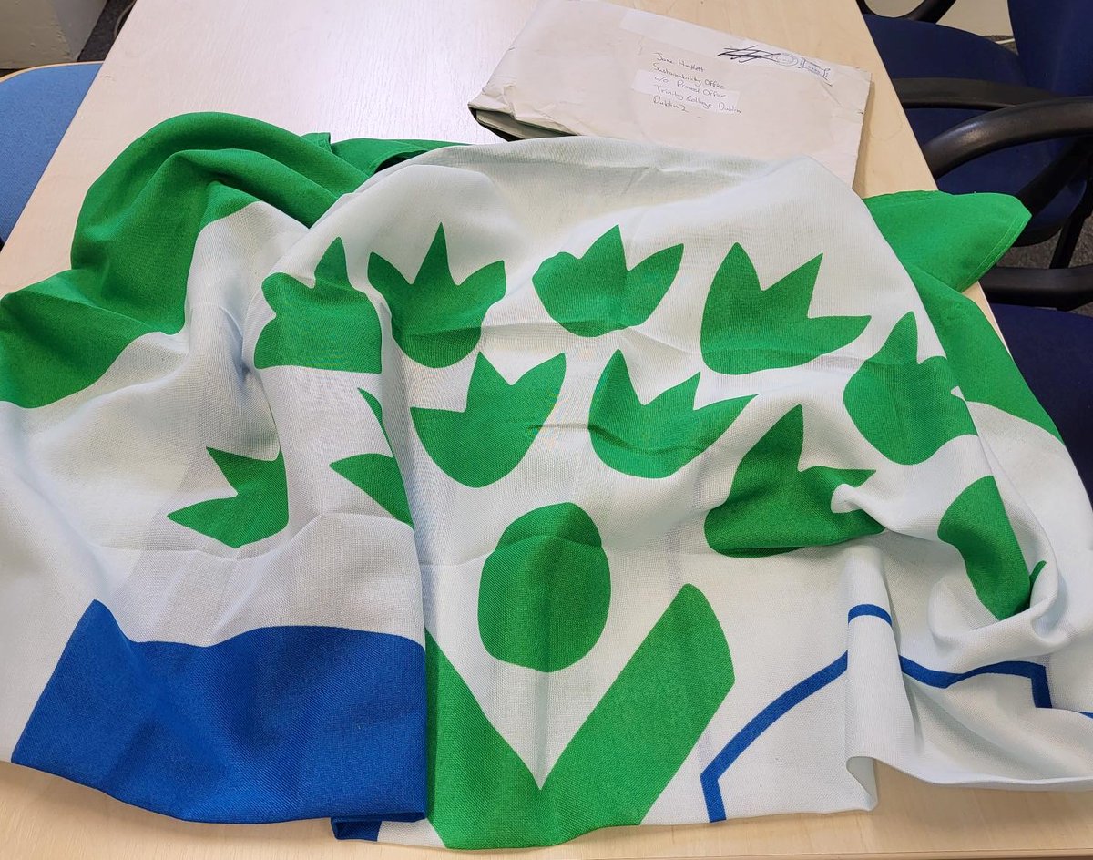 Trinity College Dublin (@tcddublin) on Twitter photo Look what just arrived in the post! Excited to raise our <a href="/GreenSchoolsIre/">Green-Schools</a> Green Flag this Friday at 9am outside the Moyne. All welcome 👏 #SustainableTrinity Look what just arrived in the post! Excited to raise our <a href="/GreenSchoolsIre/">Green-Schools</a> Green Flag this Friday at 9am outside the Moyne. All welcome 👏 #SustainableTrinity