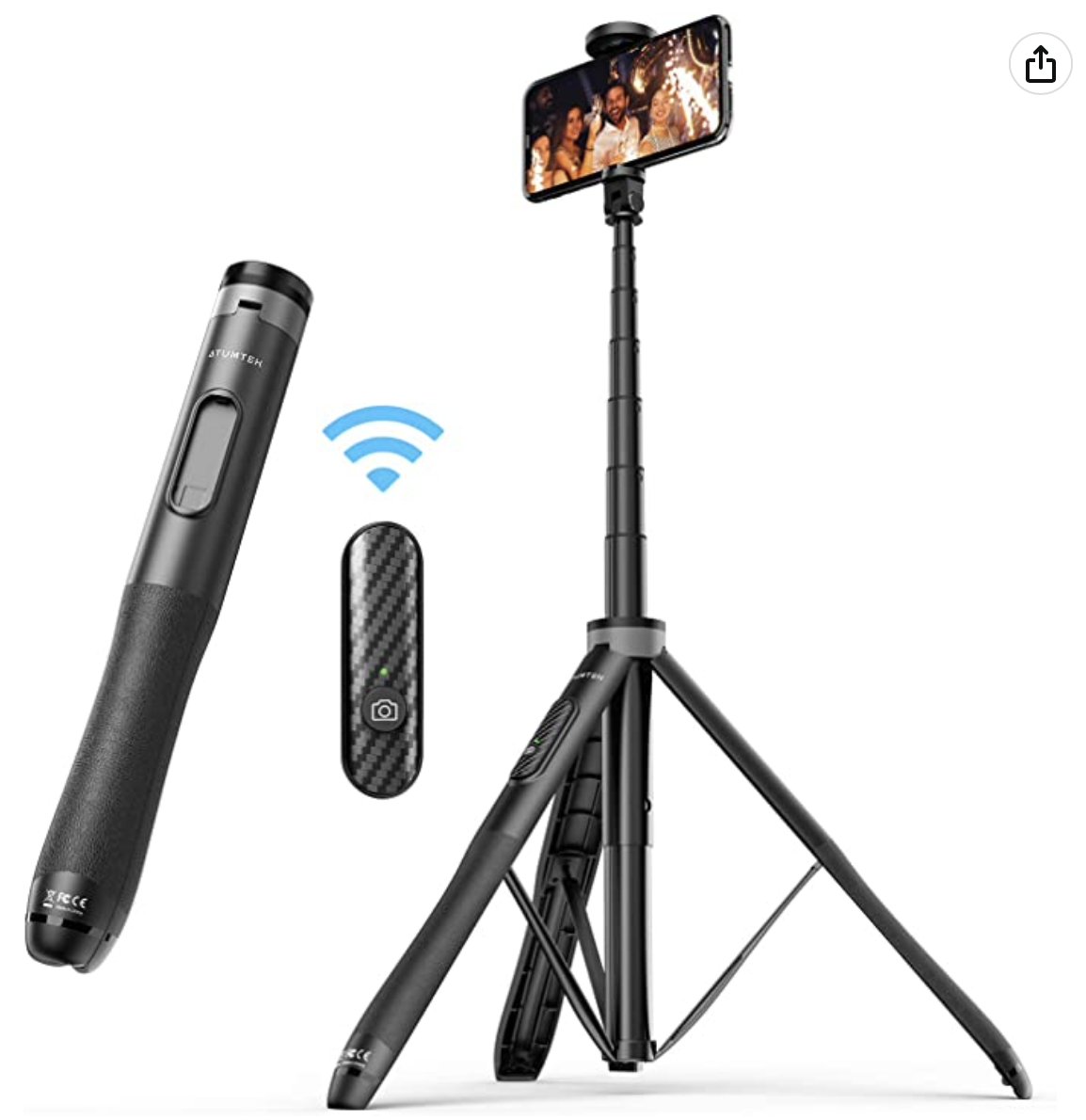 SashaMerced's tweet photo. Last but not least, the Extendable Phone Tripod Stand. The smallest one can extend up to 51”. It allows you to record while sitting, standing or even vlogging. You can also record overhead because of its rotation design.

Don't forget to save this for later. https://t.co/CnwdGmVGQk