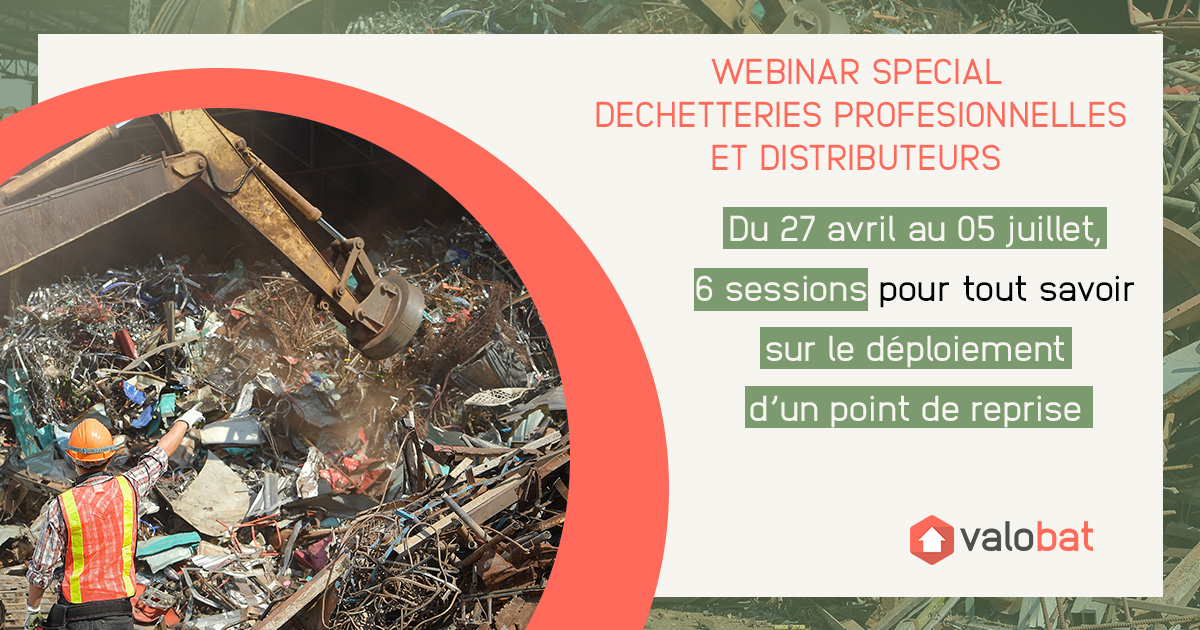 valobat_eco's tweet photo. [WEBINAR SPECIAL DECHETTERIES PROFESIONNELLES ET DISTRIBUTEURS]💻
Vous êtes une déchetterie professionnelle ou un distributeur et vous souhaitez mettre en place un point de reprise PMCB ? 
Du 27 avril au 05 juillet, inscrivez-vous à l’une de nos sessions⬇️
https://t.co/tad7FQ7FN0 https://t.co/bQXGlLJ0yK