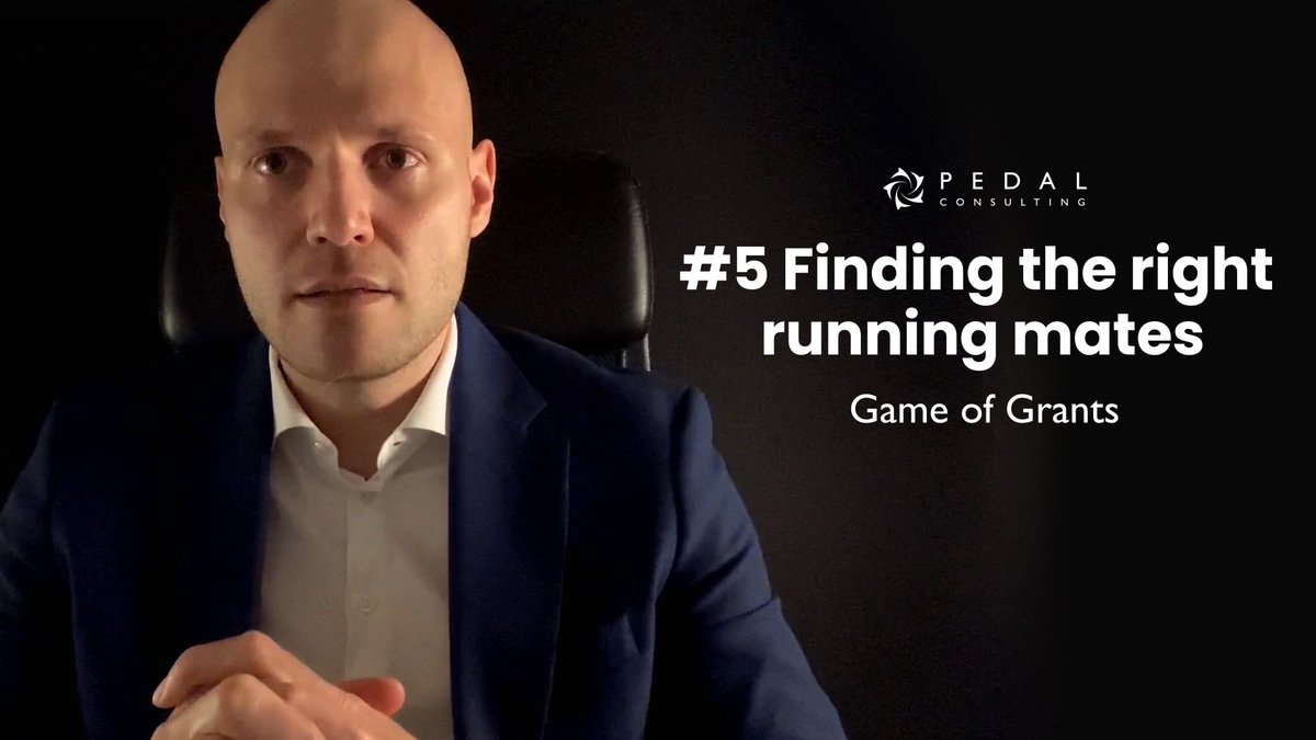 PEDALconsulting's tweet photo. 5️⃣ Finding the right running mates - #GameOfGrants
Not having your #brand built up yet, nor possessing any direct references.
But knowing the rules of the game.
How important is it to create a reliable #ConsortiumPartners to secure grants?
▶ https://t.co/4G3D8Jri2s https://t.co/bU7H05AsEr