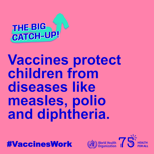 UN_Nigeria's tweet photo. It's #WorldImmunizationWeek

Vaccines protect against more than 20 diseases like:
Measles
Diphtheria
HPV
Polio
Cholera
Diphtheria
Pneumonia
Rabies
Rotavirus
Rubella
Tetanus
Typhoid
Varicella
Yellow Fever
https://t.co/G78cvZ0Yjy
@WHONigeria 
@WHO 
@Fmohnigeria 
@NphcdaNG https://t.co/dQjKHyrV5P